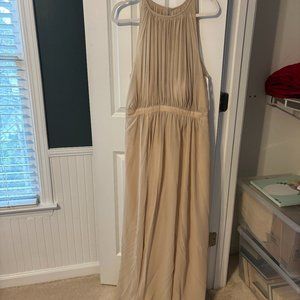 Bari Jay High Neck Chiffon Bridesmaid Dress